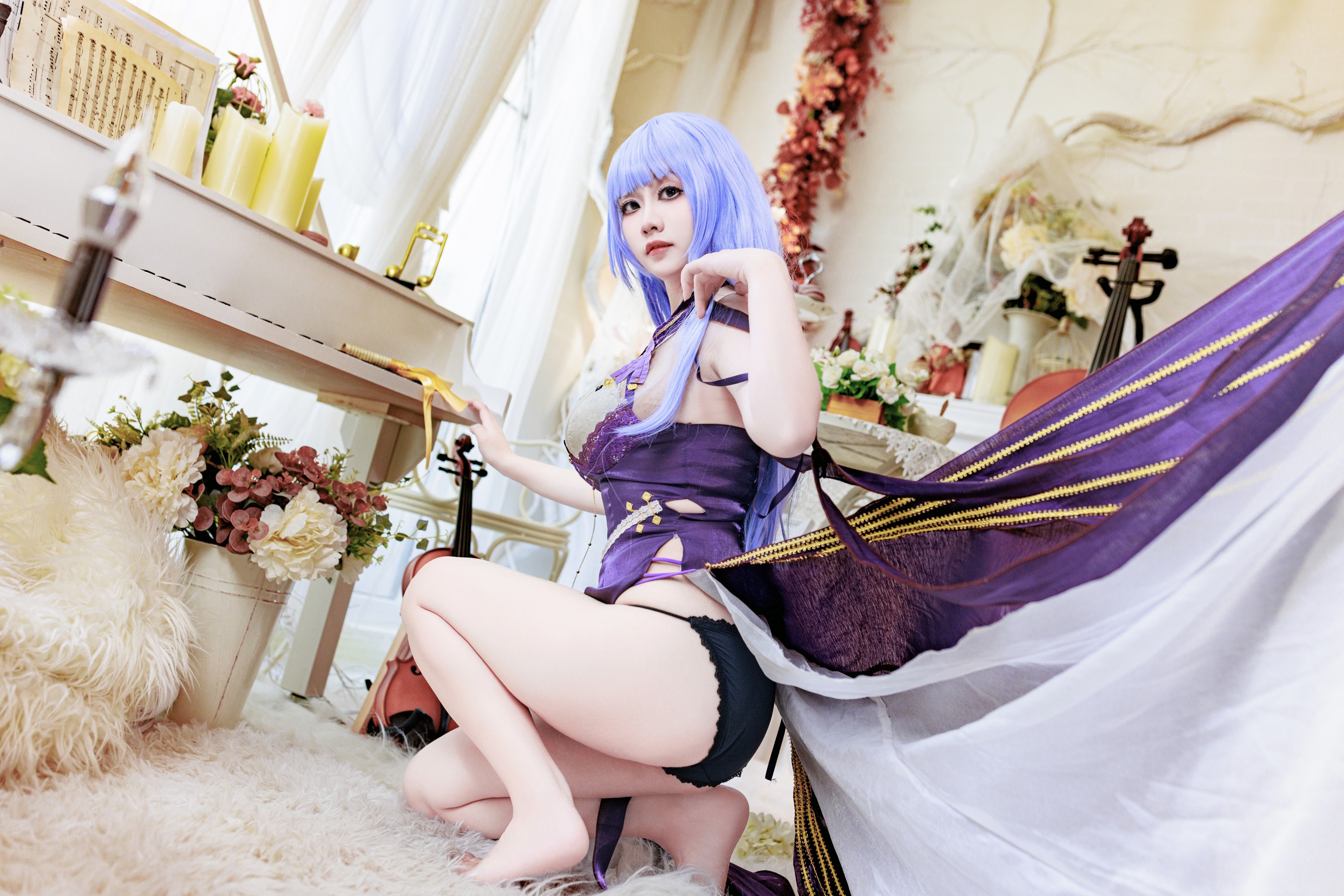 图片[1]-阿雪雪 – NO.017 碧蓝航线 黛朵礼服[78P]-XikXak